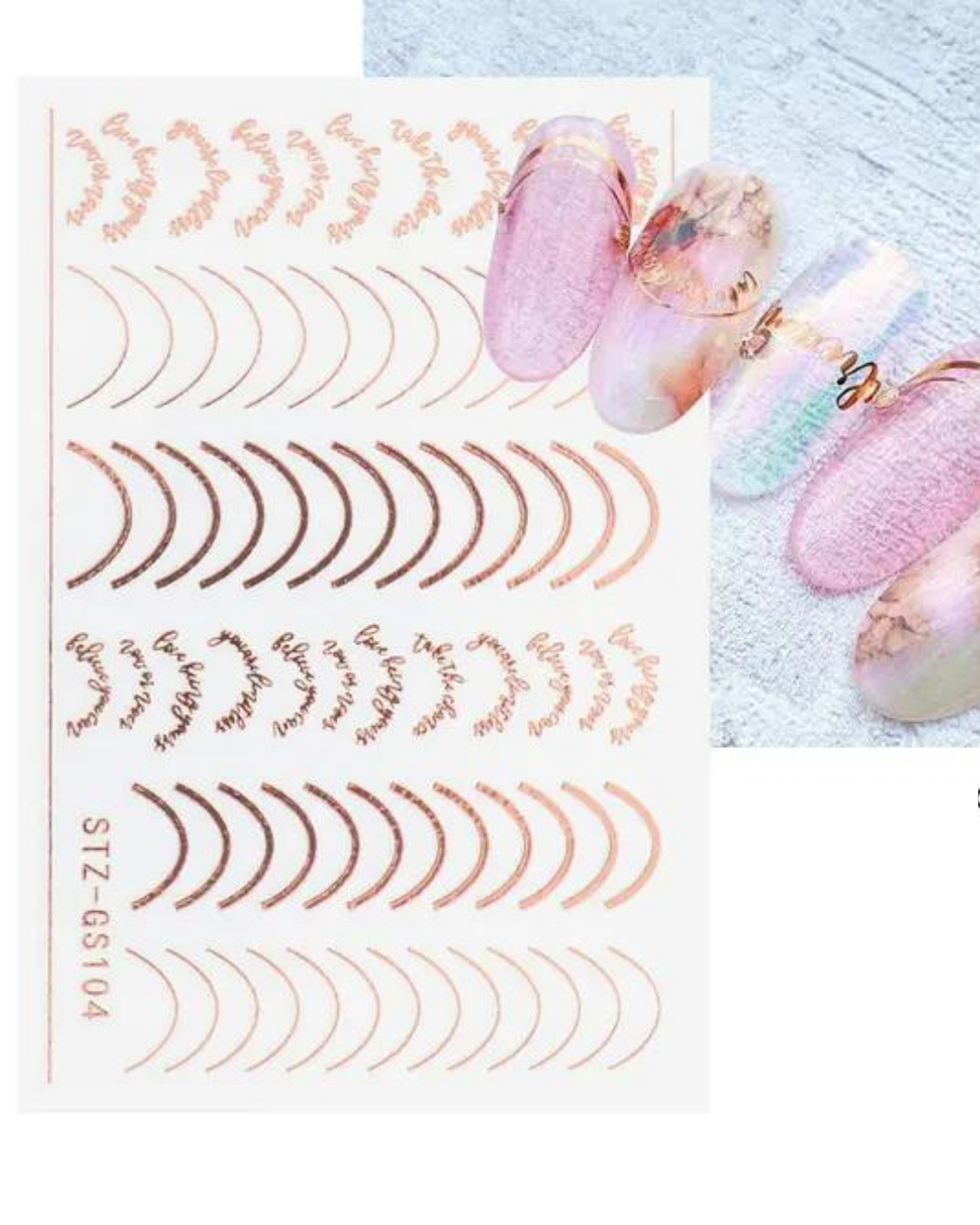 Metallic quotes Stickers